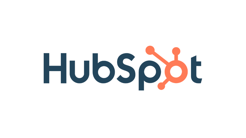 Logo of HubSpot featuring the word 