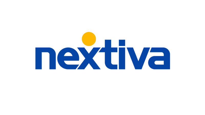 Logo of Nextiva, featuring the word 