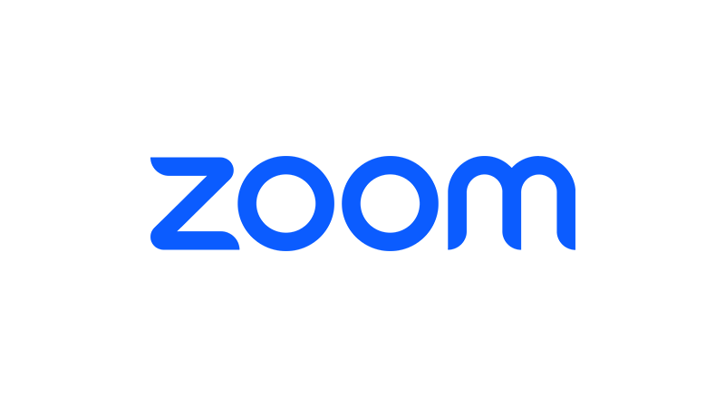 Logo of Zoom with the word 