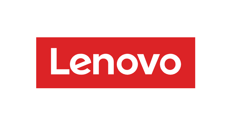 Logo of Lenovo, featuring the brand name 